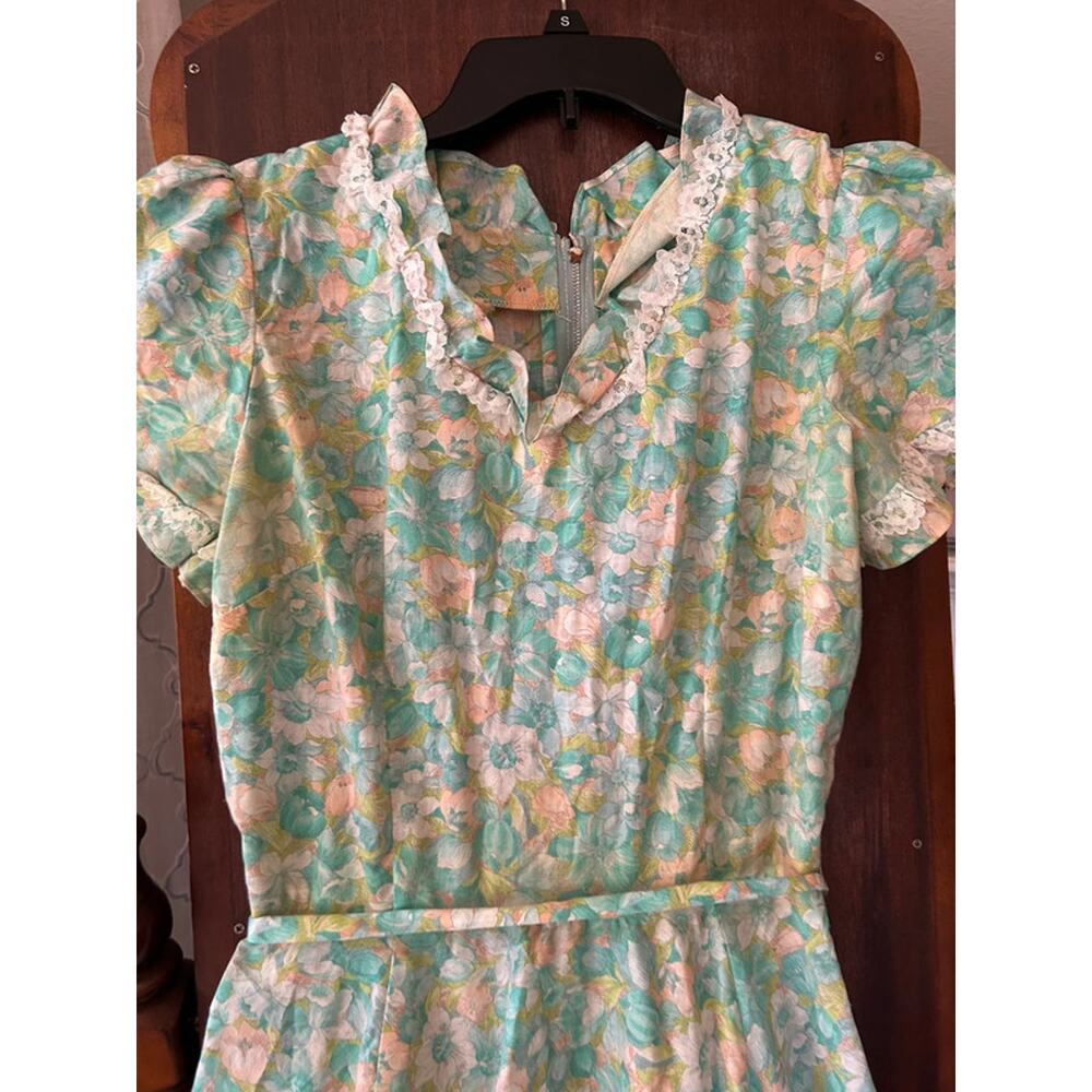 Vintage partners please Square dancing dress small country western floral - Picture 3 of 10